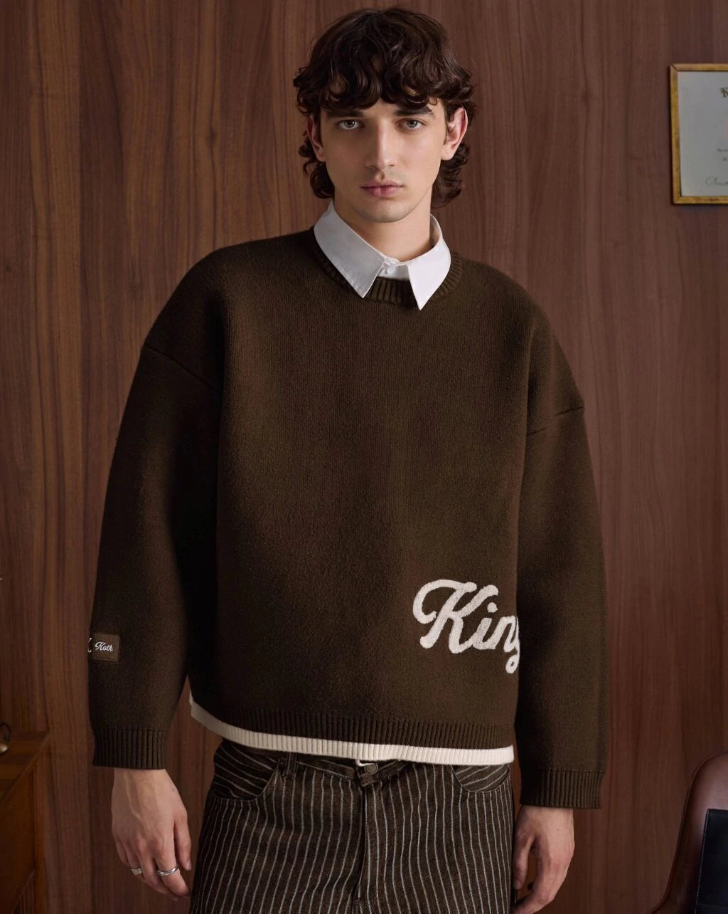 Sweater Front & Back Brown
