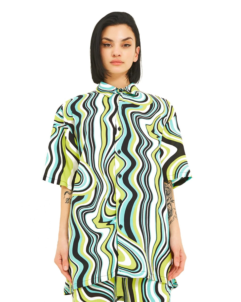 Camisa Green Waves